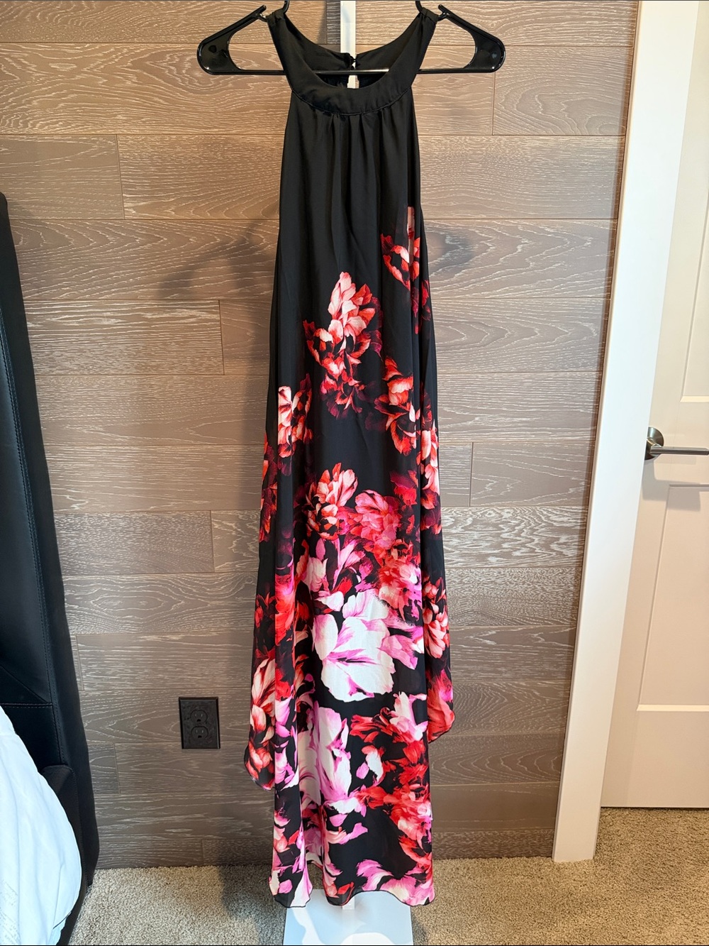 Floral Halter Maxi Dress
